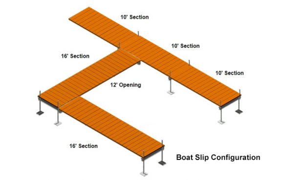 Using 10' Sections - Boat Slip Configurations