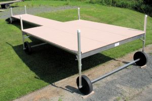 36' Long V-Dock Roll-In with a 12' x 14' Sun Deck 2010