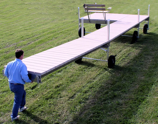 The Weekend Saver Portable Roll In Boat Dock