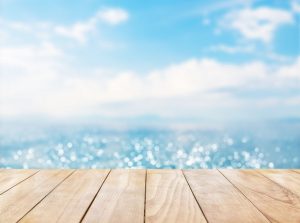 wooden dock overlooking water