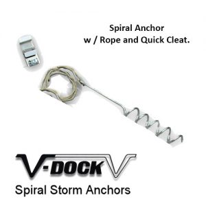 V-Dock Spiral Storm Anchors
