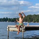 Boy Fishing on a VDock