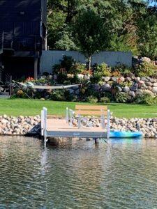 Photo 70 A V-Dock installed at lakefront property